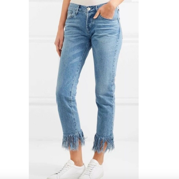 New 3x1 Fringe Stella Cropped Jeans - Picture 7 of 15